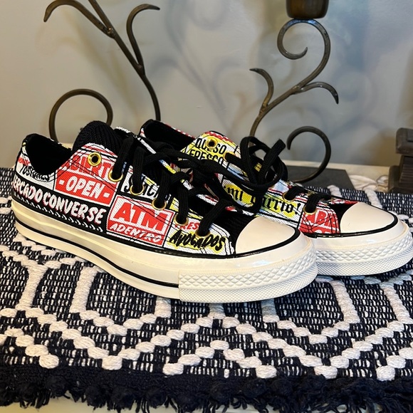 Converse Other - Converse Chuck 70 Ox Mi Gente Canvas Black Low Top Sneakers
